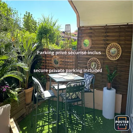 아파트 Tropez Centre Parking Et Jardin Prive Inclus 쎙뜨호뻬