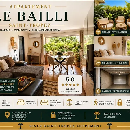 Tropez Centre Parking Et Jardin Prive Inclus Apartment Saint-Tropez