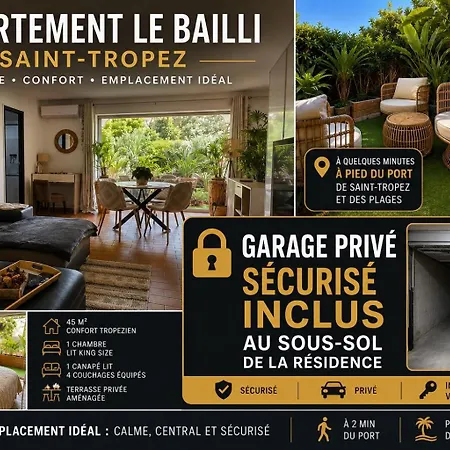Tropez Centre Parking Et Jardin Prive Inclus Apartment *